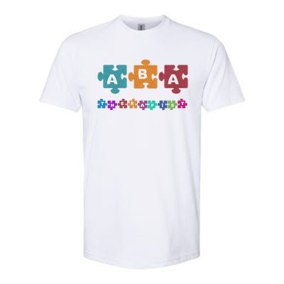 Aba Therapist Educate Behavior Analyst Autism Therapy Rbt Gift Softstyle CVC T-Shirt