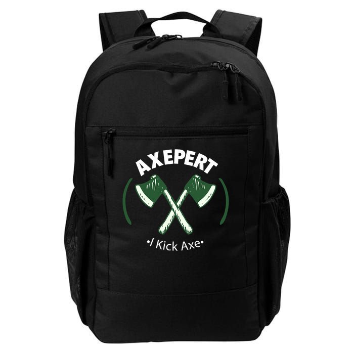 Axe Throwing Expert I'm An Axepert At Throwing I Kick Ax Daily Commute Backpack