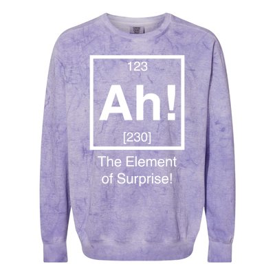 Ah! The Element Of Surprise! Colorblast Crewneck Sweatshirt