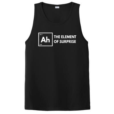 Ah The Element Of Surprise Chemistry Science Humor Teacher PosiCharge Competitor Tank