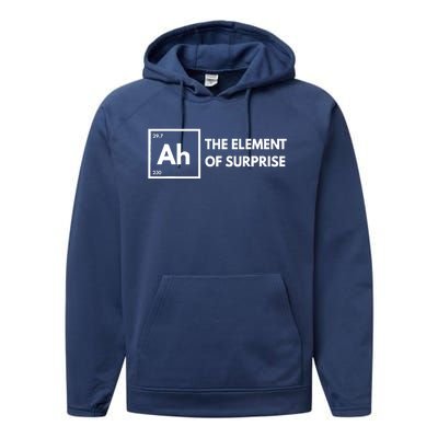 Ah The Element Of Surprise Chemistry Science Humor Teacher Performance Fleece Hoodie