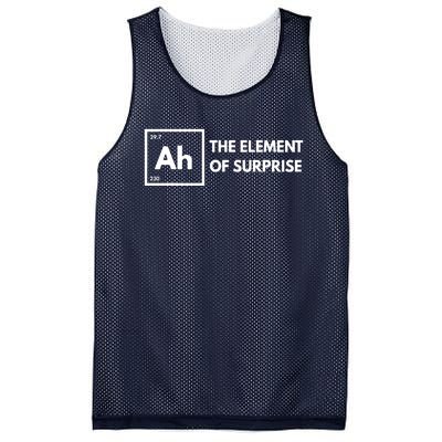 Ah The Element Of Surprise Chemistry Science Humor Teacher Mesh Reversible Basketball Jersey Tank