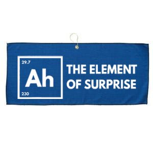 Ah The Element Of Surprise Chemistry Science Humor Teacher Large Microfiber Waffle Golf Towel