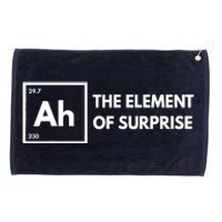 Ah The Element Of Surprise Chemistry Science Humor Teacher Grommeted Golf Towel