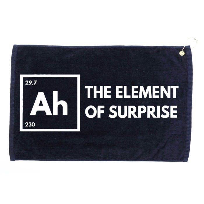 Ah The Element Of Surprise Chemistry Science Humor Teacher Grommeted Golf Towel