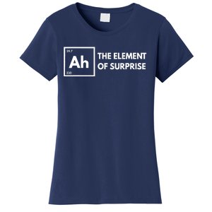 Ah The Element Of Surprise Chemistry Science Humor Teacher Women's T-Shirt