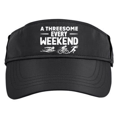 A Threesome Every Weekend Sport Marathon Triathlon Adult Drive Performance Visor
