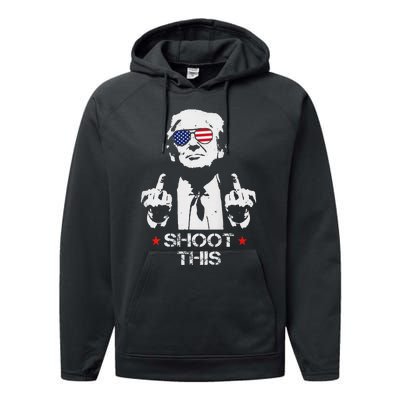 Assassinate This Endorse President Trump Proudly Performance Fleece Hoodie