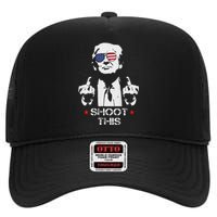 Assassinate This Endorse President Trump Proudly High Crown Mesh Back Trucker Hat