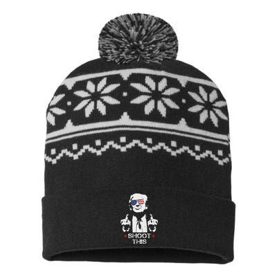 Assassinate This Endorse President Trump Proudly USA-Made Snowflake Beanie