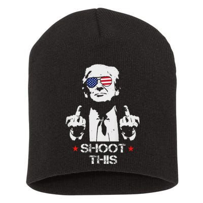 Assassinate This Endorse President Trump Proudly Short Acrylic Beanie