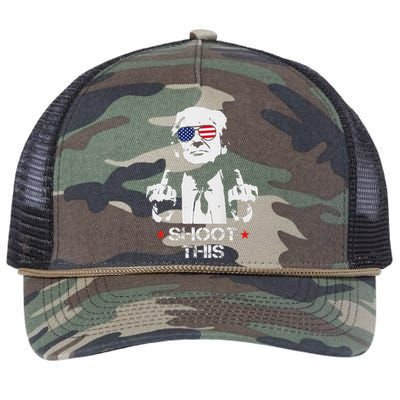 Assassinate This Endorse President Trump Proudly Retro Rope Trucker Hat Cap