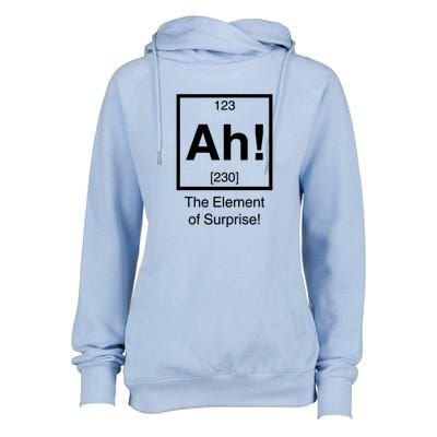 Ah! The Element Of Surprise! Womens Funnel Neck Pullover Hood