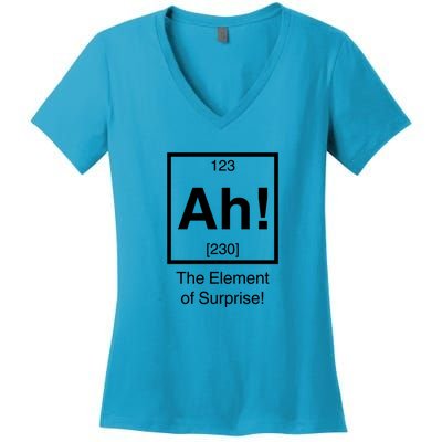 Ah! The Element Of Surprise! Women's V-Neck T-Shirt