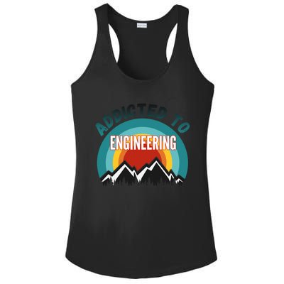 Addicted To Engineering College Major Gift Cool Gift Ladies PosiCharge Competitor Racerback Tank