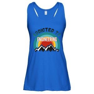 Addicted To Engineering College Major Gift Cool Gift Ladies Essential Flowy Tank