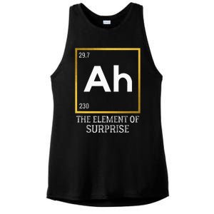 Ah The Element Of Surprise Chemistry Science Humor Ladies PosiCharge Tri-Blend Wicking Tank