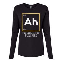 Ah The Element Of Surprise Chemistry Science Humor Womens Cotton Relaxed Long Sleeve T-Shirt