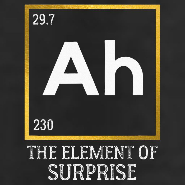 Ah The Element Of Surprise Chemistry Science Humor Adult Drive Performance Visor