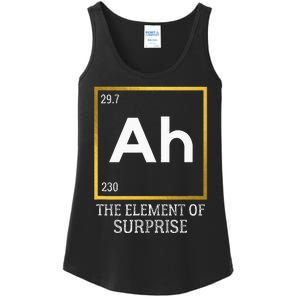 Ah The Element Of Surprise Chemistry Science Humor Ladies Essential Tank