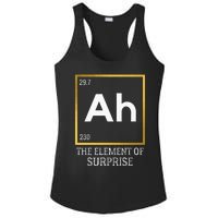 Ah The Element Of Surprise Chemistry Science Humor Ladies PosiCharge Competitor Racerback Tank