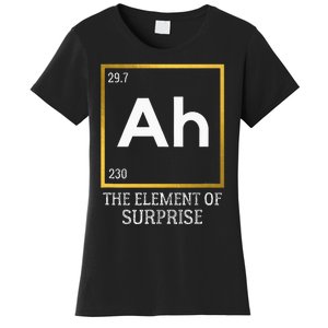 Ah The Element Of Surprise Chemistry Science Humor Women's T-Shirt