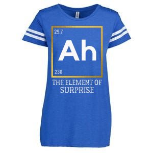 Ah The Element Of Surprise Chemistry Science Humor Enza Ladies Jersey Football T-Shirt