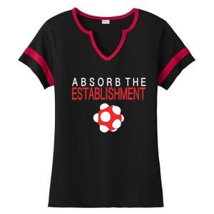 Absorb The Establishment Ladies Halftime Notch Neck Tee