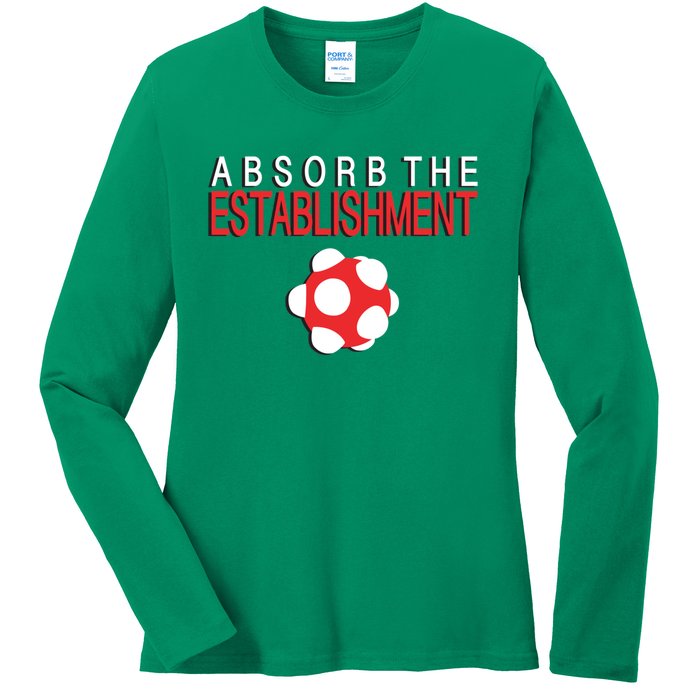 Absorb The Establishment Ladies Long Sleeve Shirt