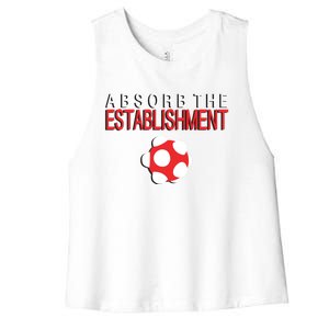 Absorb The Establishment Women's Racerback Cropped Tank