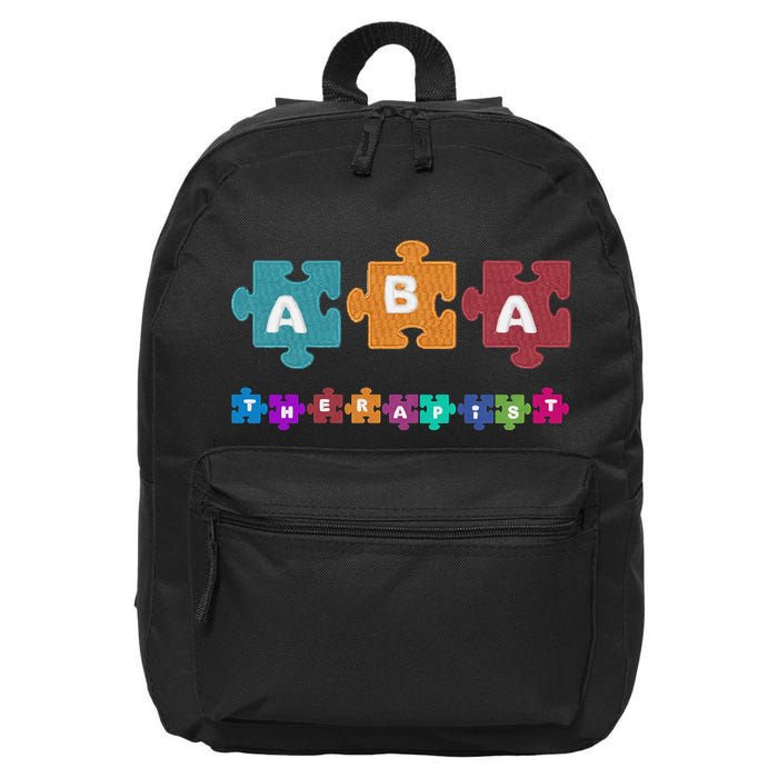 ABA Therapist Educate Behavior Analyst Autism Therapy RBT 16 in Basic Backpack