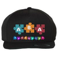 ABA Therapist Educate Behavior Analyst Autism Therapy RBT Wool Snapback Cap