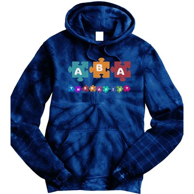 ABA Therapist Educate Behavior Analyst Autism Therapy RBT Tie Dye Hoodie