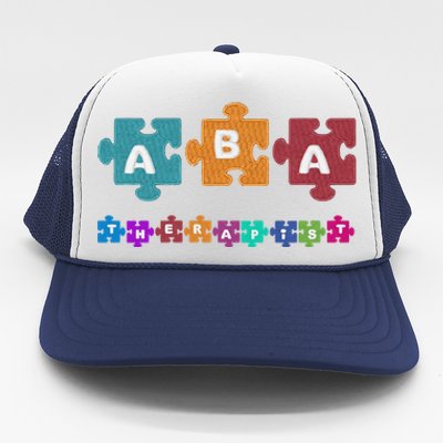 ABA Therapist Educate Behavior Analyst Autism Therapy RBT Trucker Hat