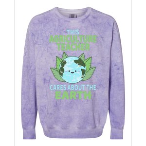 Agriculture Teacher Earth Day School Classroom Colorblast Crewneck Sweatshirt