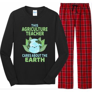 Agriculture Teacher Earth Day School Classroom Long Sleeve Pajama Set