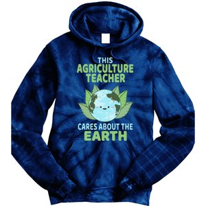 Agriculture Teacher Earth Day School Classroom Tie Dye Hoodie