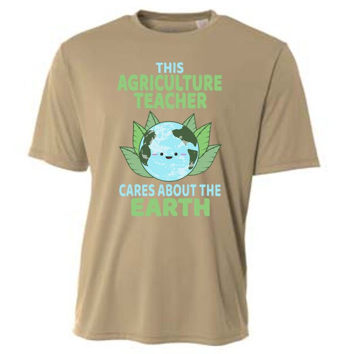 Agriculture Teacher Earth Day School Classroom Cooling Performance Crew T-Shirt