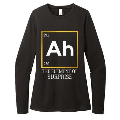 Ah The Element Of Surprise Chemistry Science Humor Womens CVC Long Sleeve Shirt