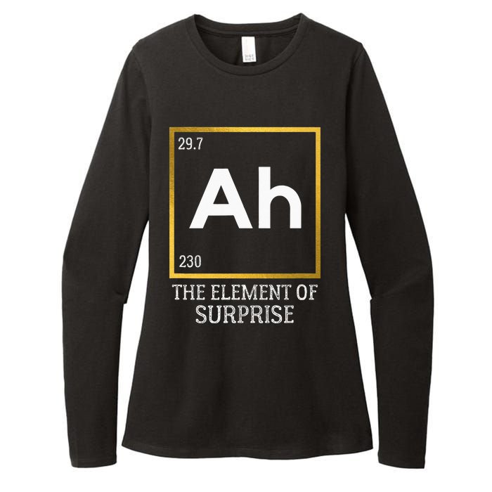 Ah The Element Of Surprise Chemistry Science Humor Womens CVC Long Sleeve Shirt