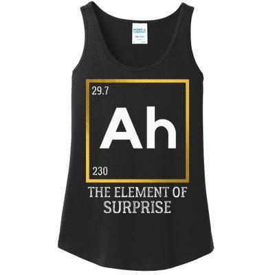 Ah The Element Of Surprise Chemistry Science Humor Ladies Essential Tank