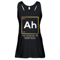 Ah The Element Of Surprise Chemistry Science Humor Ladies Essential Flowy Tank