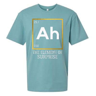 Ah The Element Of Surprise Chemistry Science Humor Sueded Cloud Jersey T-Shirt