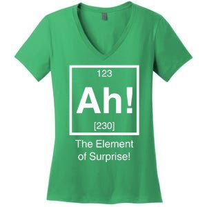 Ah The Element Of Surprise Women's V-Neck T-Shirt