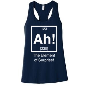 Ah The Element Of Surprise Women's Racerback Tank