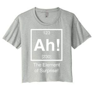 Ah The Element Of Surprise Women's Crop Top Tee