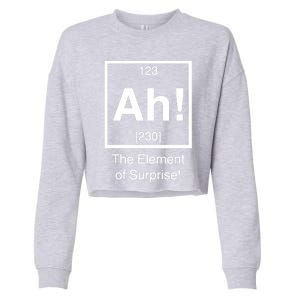 Ah The Element Of Surprise Cropped Pullover Crew