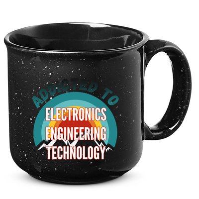 Addicted To Electronics Engineering Technology College Major Gift 15oz Campfire Ceramic Mug