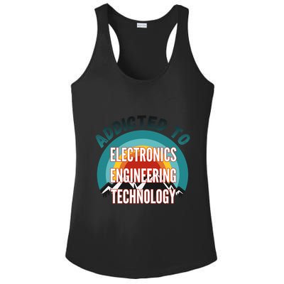Addicted To Electronics Engineering Technology College Major Gift Ladies PosiCharge Competitor Racerback Tank