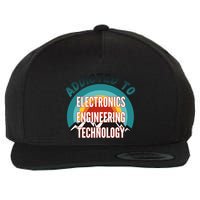 Addicted To Electronics Engineering Technology College Major Gift Wool Snapback Cap